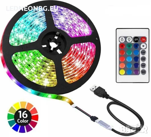RGB ленти с дитанционно управление ►комплекти 5, 10,15 метра, снимка 3 - Лед осветление - 38327733