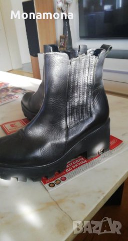 РАЗПРОДАЖБА Боти естествена кожа №36, снимка 2 - Дамски боти - 30587312