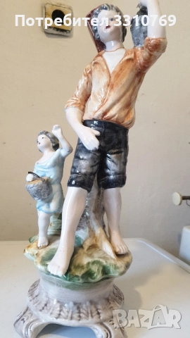Рядка находка-голяма италиянска порцеланова статуетка , снимка 2 - Статуетки - 51829627