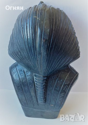 Масивна статуетка Тутанкамон - черен оникс, снимка 3 - Антикварни и старинни предмети - 37427757