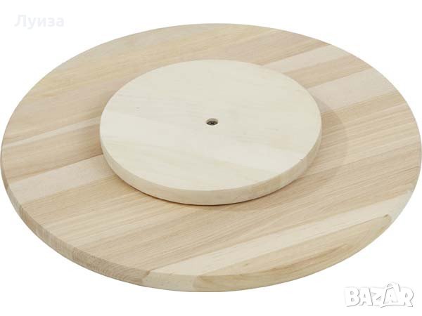 Въртящо се дървено плато за сервиране, снимка 3 - Други - 30041273