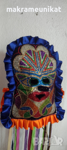 Кукерска маска, гугла, уникат, арт, ръчна изработка, декорация , снимка 12 - Декорация за дома - 41588628