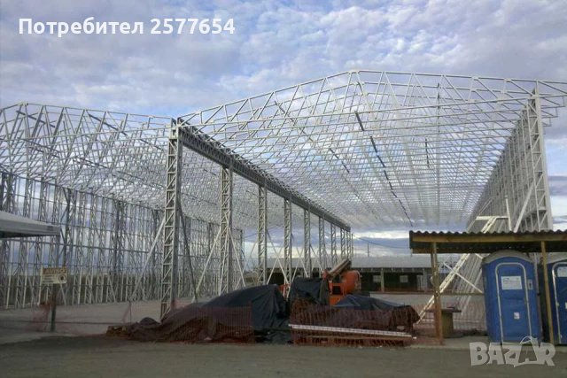 ЛИЗИНГ - Халета, Складове, Магазини, Ферми 1040м2 - 26м х 40м х 6м, снимка 9 - Строителни материали - 44214331