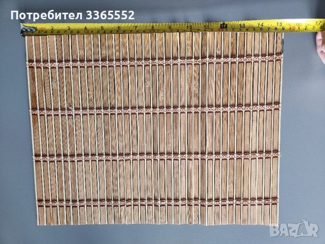 Бамбукова подложка за сервиране и хранене , снимка 4 - Прибори за хранене, готвене и сервиране - 44461014
