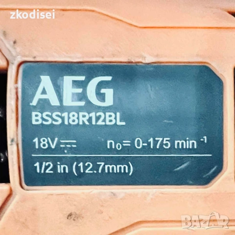 Акумулаторен тресчотка AEG BSS18R12BL, снимка 2 - Други инструменти - 54055568