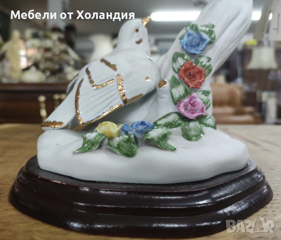 Порцеланова статуетка на птички, снимка 3 - Статуетки - 50999882