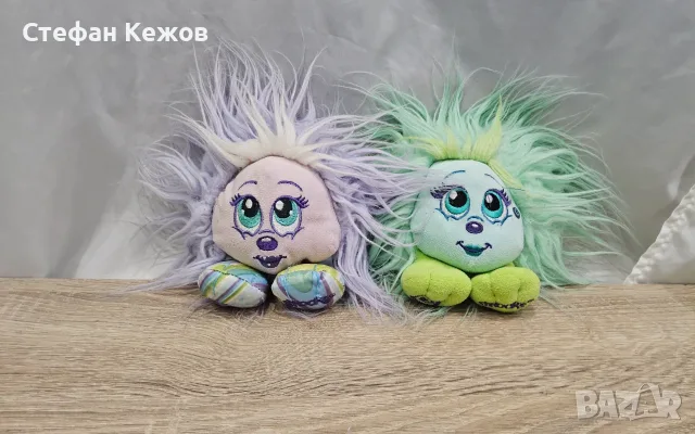 Плюшени shooks лилаво и зелено