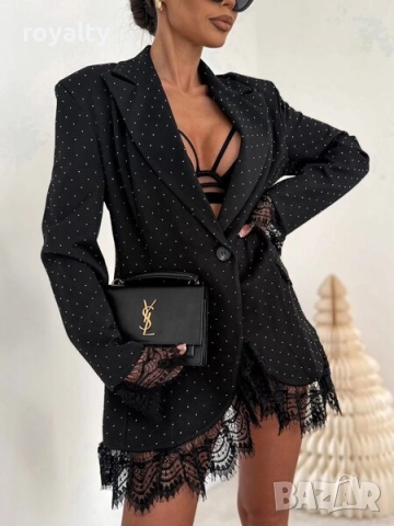 САКО С КАМЪНИ И ДАНТЕЛА, снимка 2 - Сака - 52647813