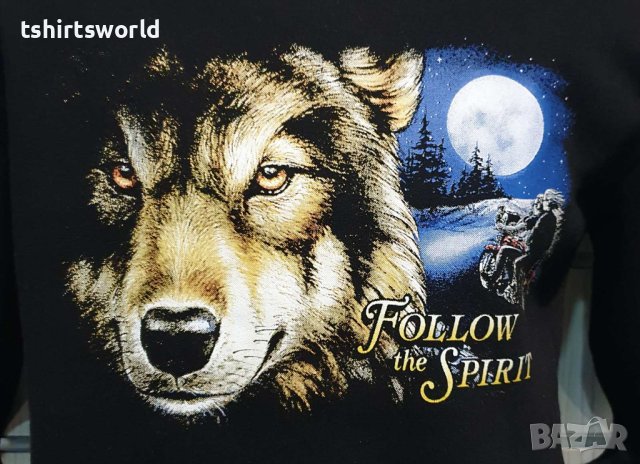 Нов детски суичър с дигитален печат Вълк - Follow the spirit, снимка 2 - Детски анцузи и суичери - 40654252