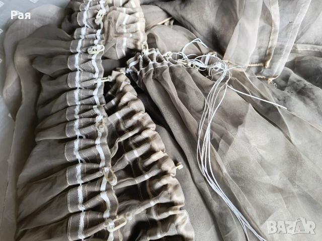 Тънко перде / завеса органза 3 броя 