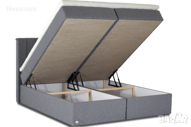 Бокспринг легло с матрак, топ матрак, ракла 160х200; 5 години гаранция, снимка 4 - Спални и легла - 54194426