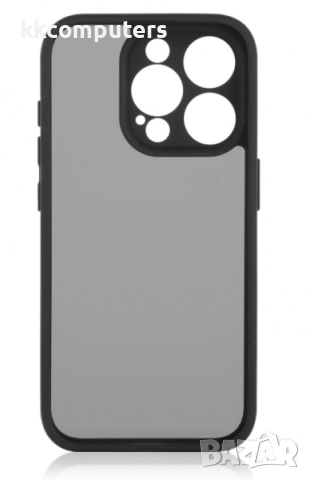 Калъф Go Boy Акрилен Силикон Мат / Черна рамка / за iPhone 17 Pro 6.3 Баркод : 3132767, снимка 2 - Резервни части за телефони - 52429685