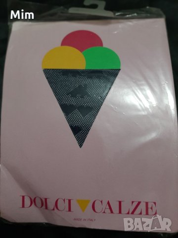 DOLCI CALZE M Италиански тъмно син чорапогащник на фигури, снимка 4 - Бельо - 32126629