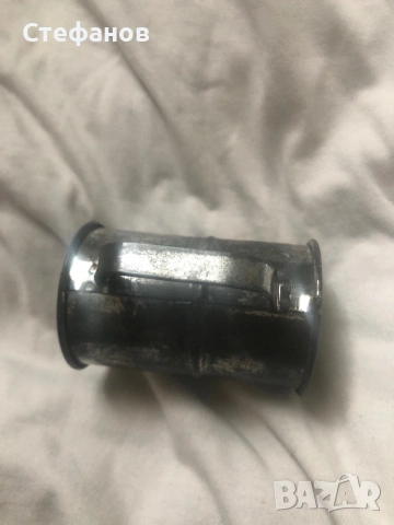 Стара, сребърна мярка за алкохол, двустранна, снимка 4 - Антикварни и старинни предмети - 54026246