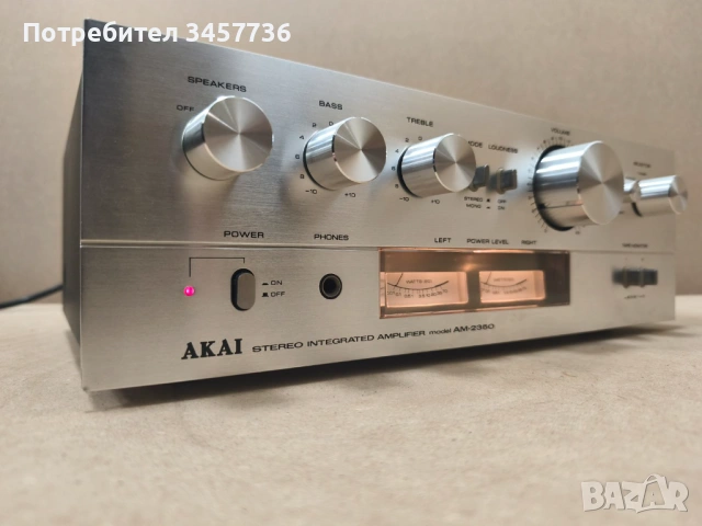 Винтидж Японски Стерео Усилвател Akai AM-2350, снимка 8 - Ресийвъри, усилватели, смесителни пултове - 54076966