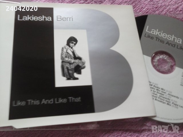 Lakiesha Berri ‎– Like This And...сингъл диск, снимка 1 - CD дискове - 33916152