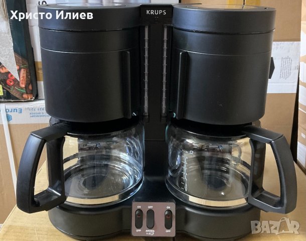 Двойна кафемашина Krups с 2 кани кафеварка идеална за офис, снимка 11 - Кафемашини - 39902105