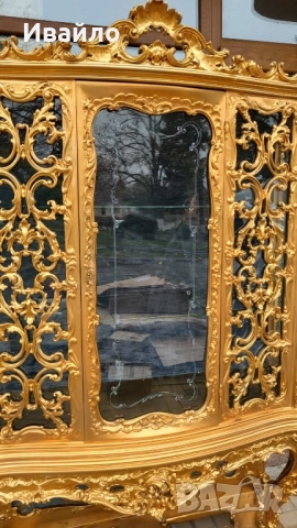 Италианска барокова витрина 026, снимка 7 - Секции и витрини - 52348018