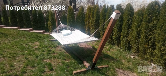 Голяма стойка за хамак, разглобяема, снимка 4 - Градински мебели, декорация  - 54158301