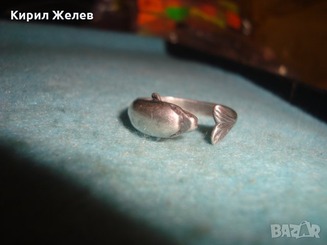 ФИГУРАЛЕН СТАР СРЕБЪРЕН ПРЪСТЕН ДЕЛФИН ВИСОКА ПРОБА СРЕБРО ХУДОЖЕСТВЕНА МАЙСТОРСКА ИЗРАБОТКА 26893, снимка 17 - Пръстени - 34884073
