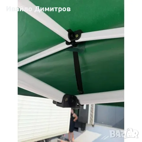 Градинска Шатра с 6-Стенен Метален Профил и Водоустойчиво Двойногумирано Покривало 900D, снимка 3 - Градински мебели, декорация  - 55888336