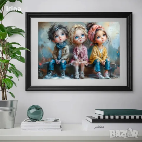 Картина „Мечтатели“ (AI Art) , снимка 2 - Картини - 56133528