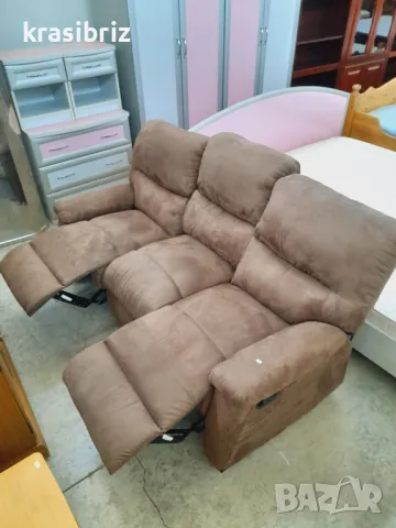 Диван  3-ка с Релакс Механизъм-внос от Германия!, снимка 5 - Дивани и мека мебел - 47374938