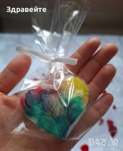 Глицеринов сапун с форма на сърце, с аромат на цветя и чистота, снимка 5 - Други - 53098559