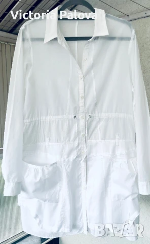 Бяла риза/туника SANDWICH_ , снимка 5 - Ризи - 50503774