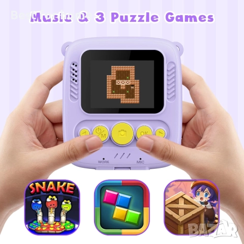 Детски фотоапарат с принтер за моментални снимки Gofunly , снимка 4 - Други - 51578374