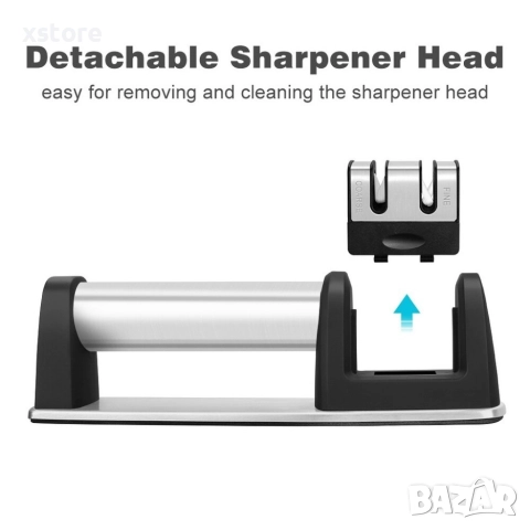 W E L Q U I C 2 Stage Kitchen Knife Sharpener Диамантено точило за ножове, снимка 9 - Други стоки за дома - 52700195