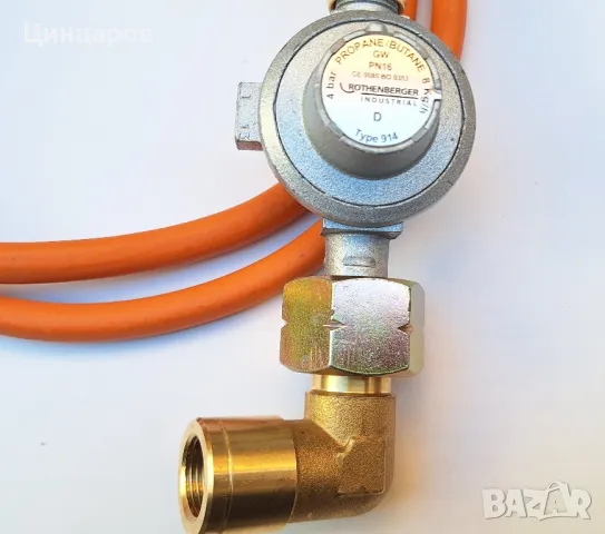 Горелка пропан-бутан с човки 3бр, регулатор Rothenberger 4bar, накрайник туристическа бутилка., снимка 3 - Други машини и части - 48601183