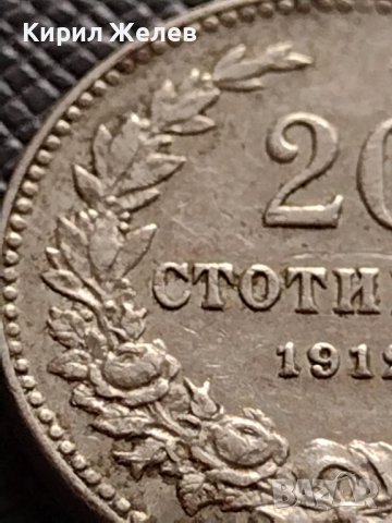 МОНЕТА 20 стотинки 1912г. ЦАРСТВО БЪЛГАРИЯ СТАРА РЯДКА НАД СТОГОДИШНА ЗА КОЛЕКЦИЯ 35726, снимка 4 - Нумизматика и бонистика - 39537237