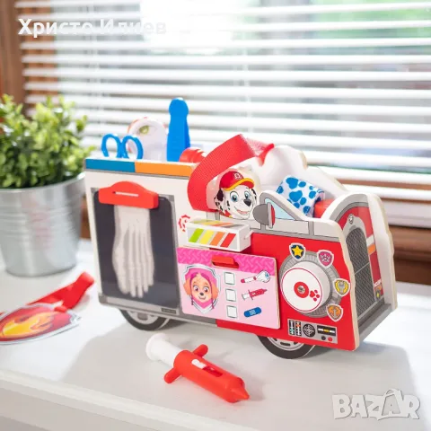 Докторски комплект Melissa and Doug Спасителното камионче Paw Patrol, снимка 8 - Образователни игри - 48390082