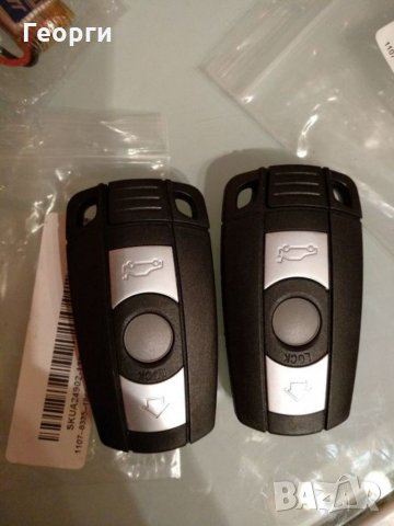 BMW 1/3/5/6/7 Series E90 E92 E93 E60 E61 X1 X5 X6. Без електроника, но със заготовка за метален ключ, снимка 5 - Части - 29752458