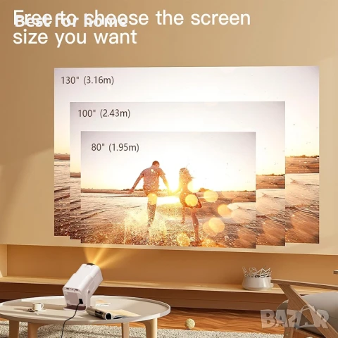 Мини проектор HY320 с WiFi и Bluetooth, снимка 7 - Плейъри, домашно кино, прожектори - 51056700