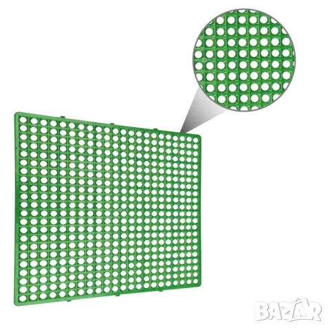 Пластмасови скари за зайци - комплект 10бр (59х59см) / Дъно за клетка