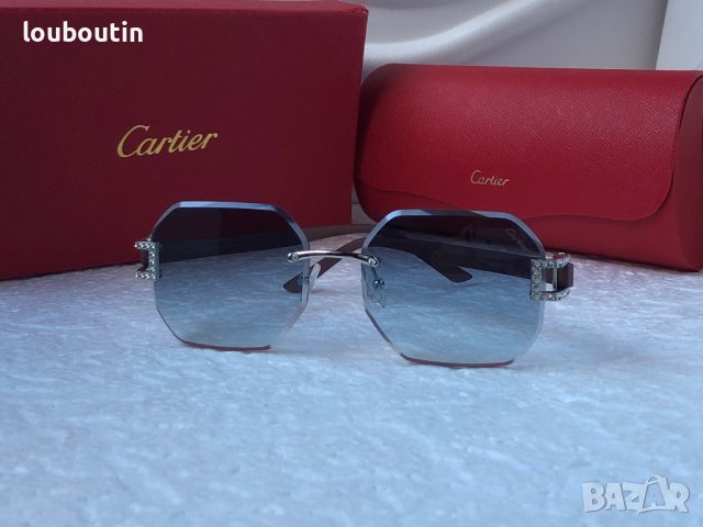 -35% Разпродажба Cartier 2022 прозрачни дамски слънчеви очила Осмоъгълник с камъни, снимка 4 - Слънчеви и диоптрични очила - 38809240