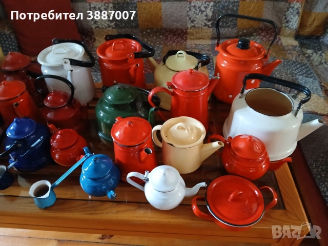 Ретро/Соц/Емайлирани Чайници, снимка 5 - Антикварни и старинни предмети - 52361171