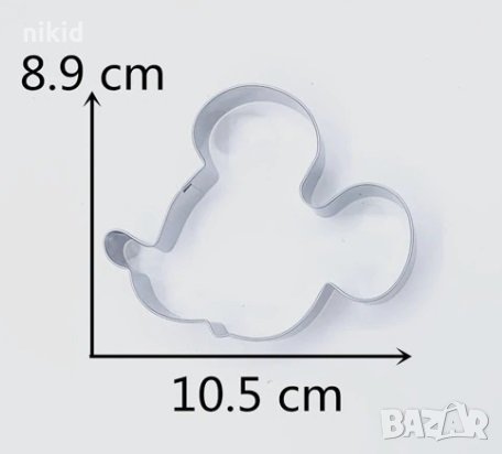 Огромно лице глава Мики Маус метална форма резец за сладки бисквитки , снимка 2 - Форми - 30769022