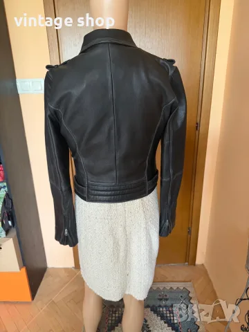 Дамско кожено яке Barneys тип байкър размер 10(М/L), снимка 7 - Якета - 56087001