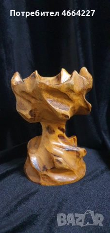 Уникален дървен бокал, снимка 3 - Декорация за дома - 52589284