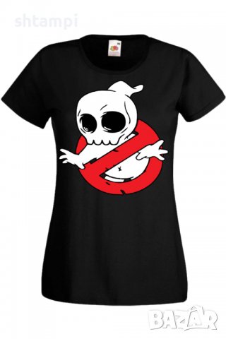 Дамска тениска Halloween Ghost Busters,Halloween,Хелоуин,Празник,Забавление,Изненада,Обичаи,