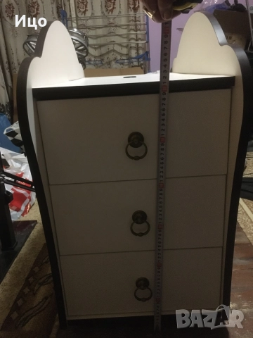 Шкаф с три отделения и ракла на колелца, снимка 4 - Мебели за детската стая - 52074982