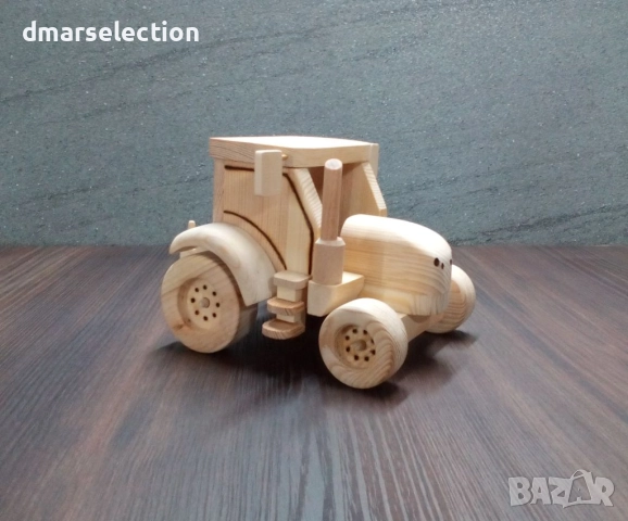 Музикално декоративно дървено тракторче DMAR 322, снимка 3 - Декорация за дома - 52028105