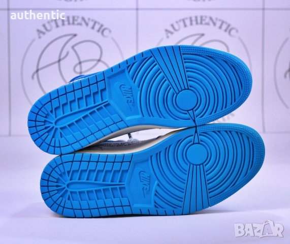 Nike Air Jordan 1 Off-White University Blue, снимка 10 - Маратонки - 36013219