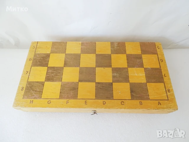Стар дървен шах в пълен коплект, снимка 3 - Шах и табла - 51294246