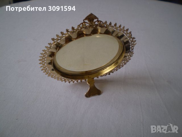 Кръгла Настолна рамка за снимка европеиски стил , снимка 3 - Антикварни и старинни предмети - 38306748