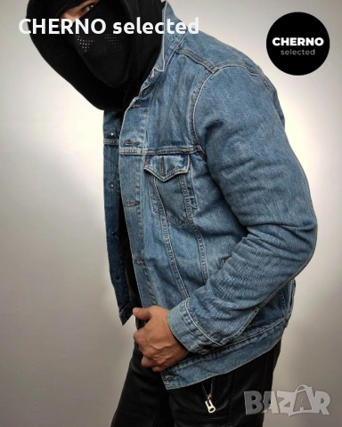 Мъжко синьо дънково яке LEVI’S Trucker Denim Jacket – размер L , снимка 7 - Якета - 54018818