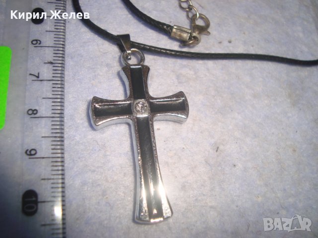 КРАСИВ ФЕШЪН АРТ НАГРЪДЕН КРЪСТ от БЛАГОРОДНА СТОМАНА с ЦИРКОН 46101, снимка 5 - Колиета, медальони, синджири - 36982877